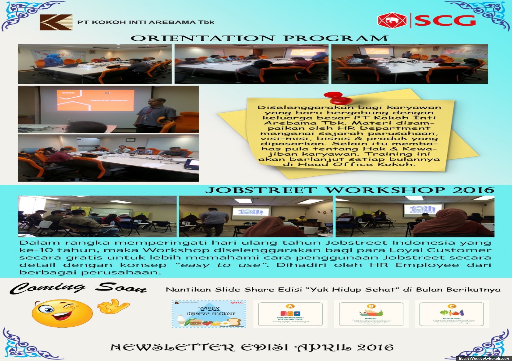 Newsletter Edisi April