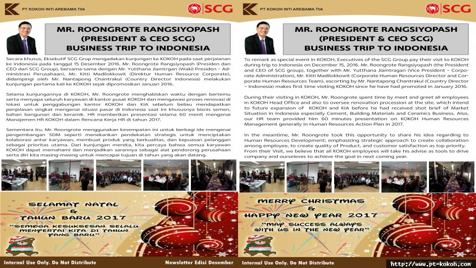 Newsletter Edisi Desember 2016