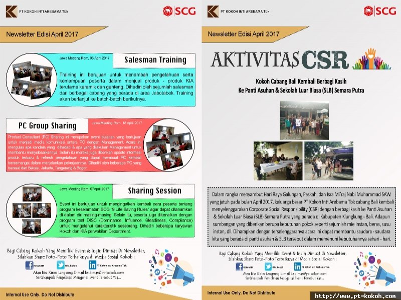 Newsletter Edisi April 2017