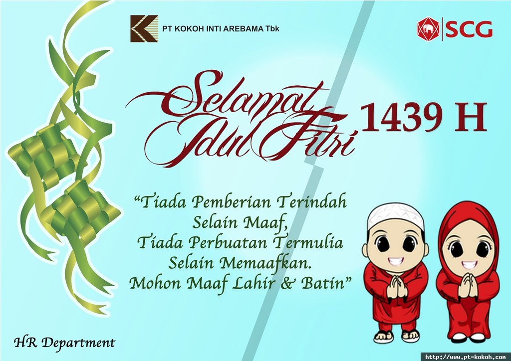 "Selamat Hari Raya Idul Fitri 1439 H"